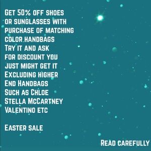 Read the description handbags shoes sunglasses